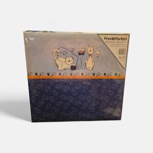 Presto Perfect 12"x12" Cat-Themed Pre-Designed Scrapbook Album~JUST ADD PHOTOS!